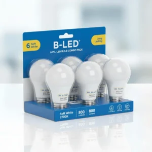 B-LED 9W LED BULB PACK OF 6