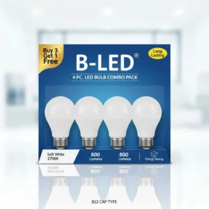 B-LED 9W LED BULB PACK OF 4PC