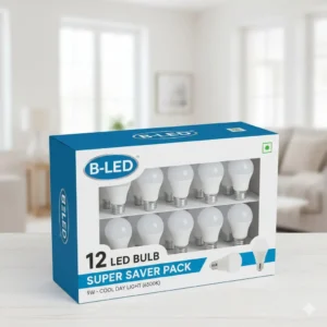 B-LED 9W LED BULB PACK OF 12