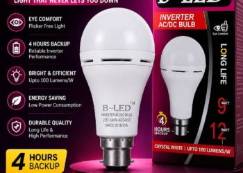 ​B-LED AC/DC Inverter Bulb 9W (Pack of 2)